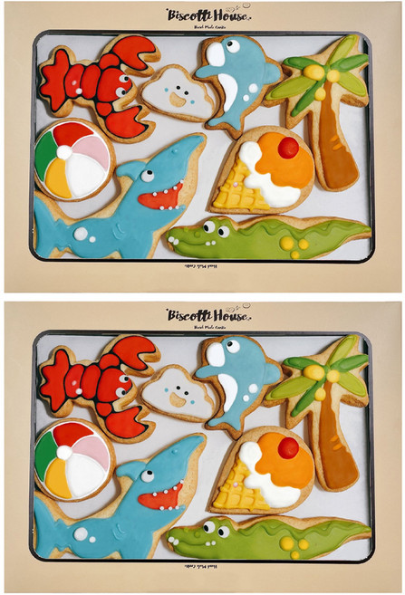 비스코티하우스 상어 친구 쿠키 8종 세트, 170g, 2세트
