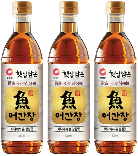 햇살담은 어간장, 830ml, 3개
