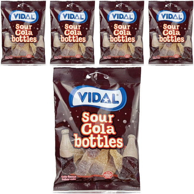 VIDAL 爆酸可樂風味軟糖, 90g, 5包