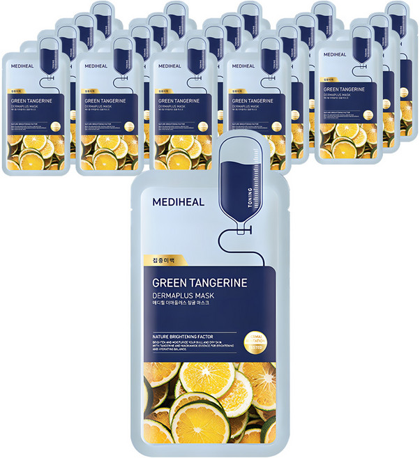 메디힐 더마플러스 청귤 마스크, 1개입, 20개