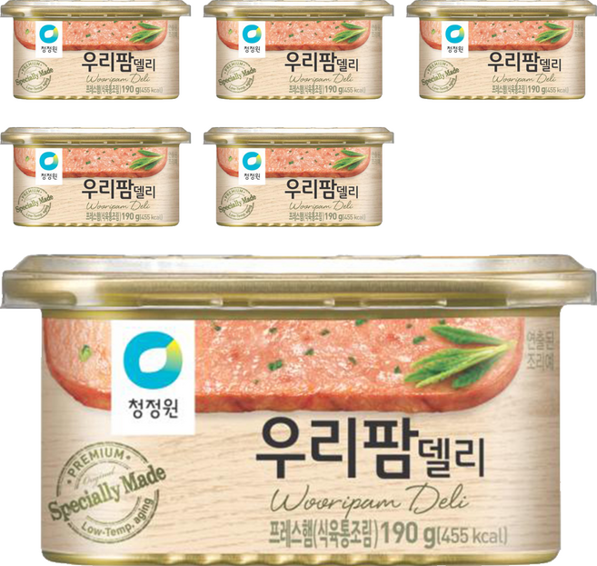 우리팜 청정원 델리, 190g, 6개