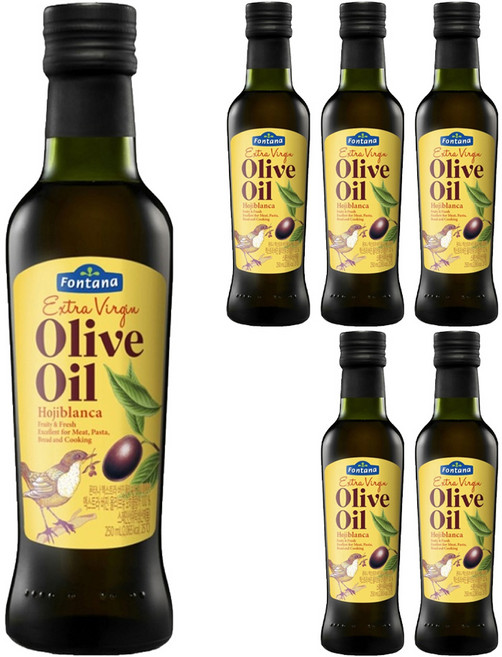 폰타나 엑스트라 버진 올리브 오일 오히블랑카, 250ml, 6개