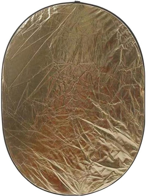 올이즈유 원형 반사판 실버 골드 90 x 120 cm, 1개