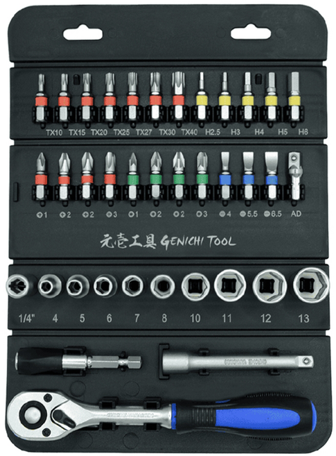 GENICHI TOOL 元壹工具 套筒37件組 GBS-01, 1組