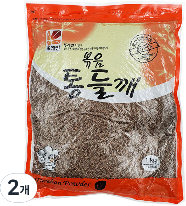 뚜레반 볶음 통들깨, 1kg, 2개