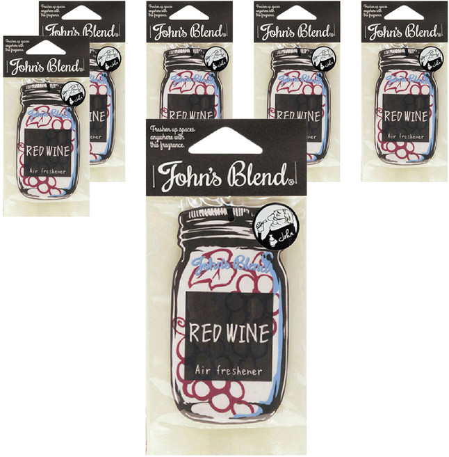 John's Blend 居家香氛片 紅酒微醺 空氣清新劑, 6g, 6片