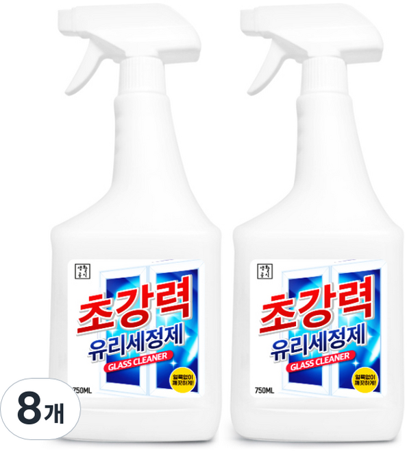 생활공식 초강력 유리 세정제, 750ml, 8개