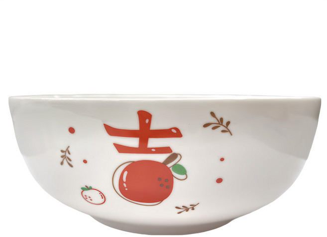 新食器 湯碗 8吋, 大吉大利, 1個