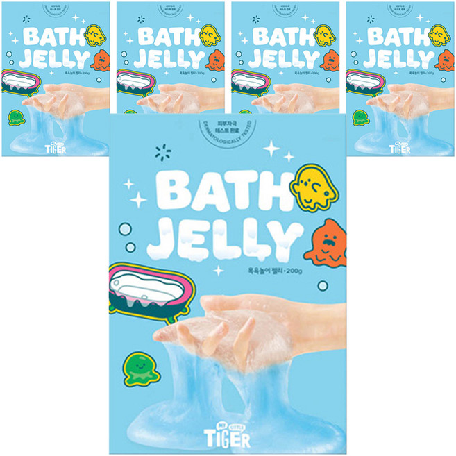 마이리틀타이거 목욕 배쓰젤리, 200g, 5개, 혼합색상