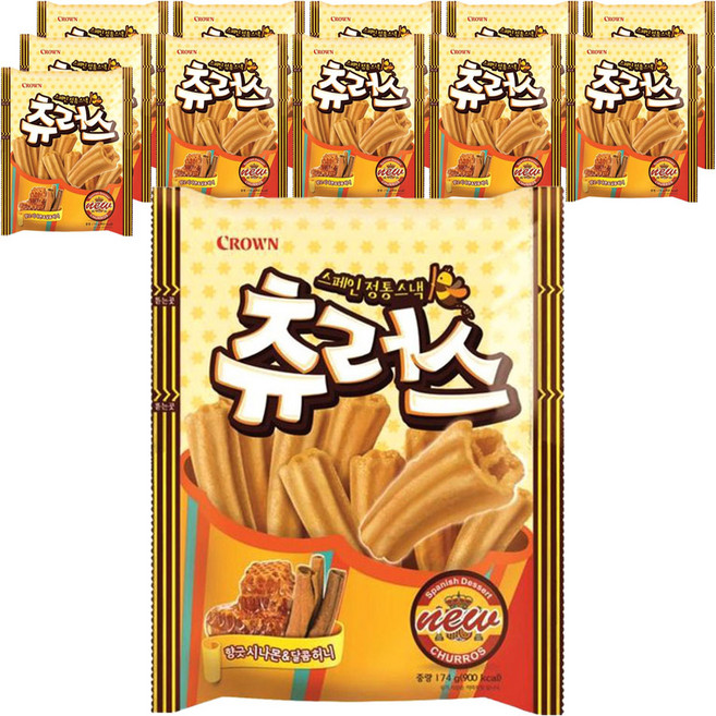 크라운 츄러스, 174g, 12개