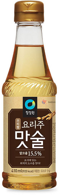 청정원 우리쌀 요리주 맛술, 410ml, 1개
