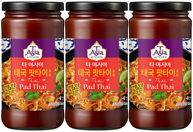 티아시아키친 태국 팟타이 소스, 350g, 3개