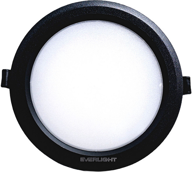 EVERLIGHT 億光 LED 星垣 15W 三段切換鍵換色嵌燈 15cm, 黑殼, 1個