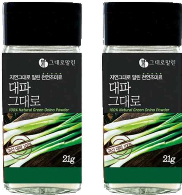 그대로말린 조미료 대파그대로, 2개, 21g