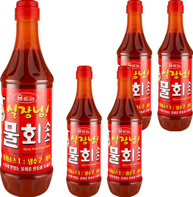 움트리 실장님 물회소스, 1kg, 5개