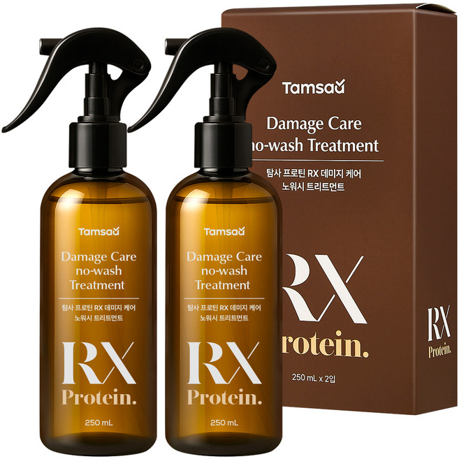 프로틴 RX 데미지 케어 노워시 헤어트리트먼트, 2개, 250ml
