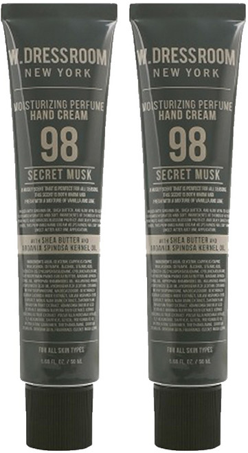 W.DRESSROOM 多麗絲 保濕香氛護手霜 No.98 秘密麝香, 50ml, 2條