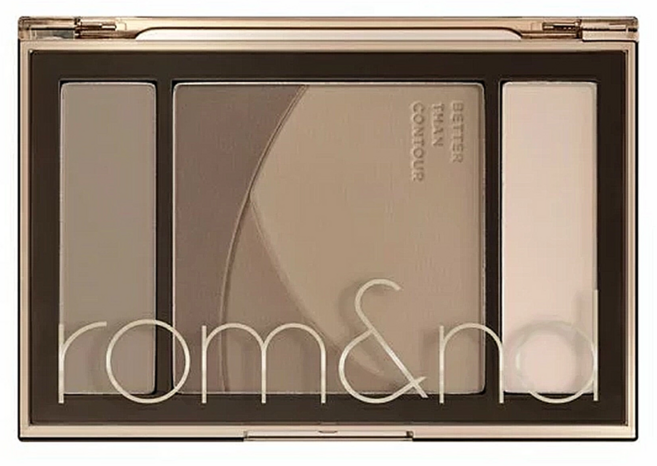 rom&nd 台灣公司貨 專業修容盤 20.5g, 02 Gray Cool 冷影灰棕, 1個