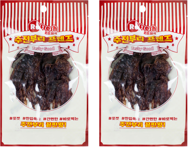 리프레쉬 말랑 오징어 다리, 20g, 2개