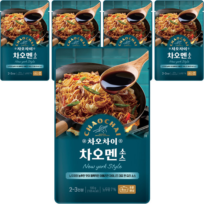 차오차이 차오멘 소스, 100g, 5개