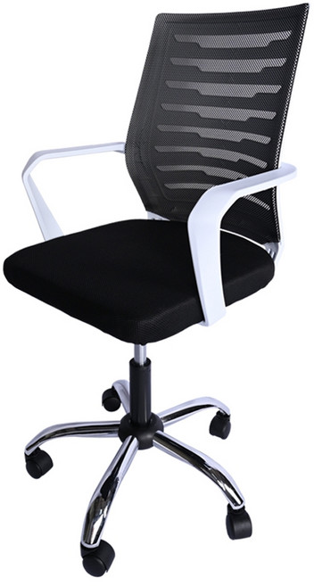 AOTTO 創意傢俱 護脊結構設計透氣工學電腦椅 大孔網布, 白色