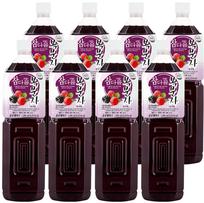 파낙스 참다음 복분자 음료베이스, 1.5L, 8개
