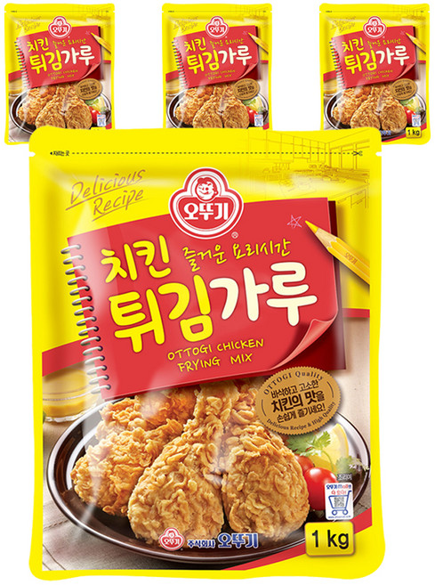 오뚜기 치킨 튀김가루, 1kg, 4개