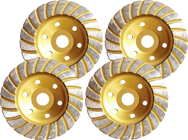 바벨롭 다이아몬드 휠 컵 터보형 22날 100mm, 4개