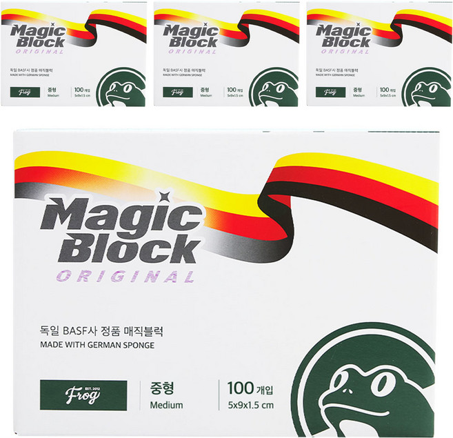 SINCERELY Frog 神奇海綿 主商品 中型 100入, 4個