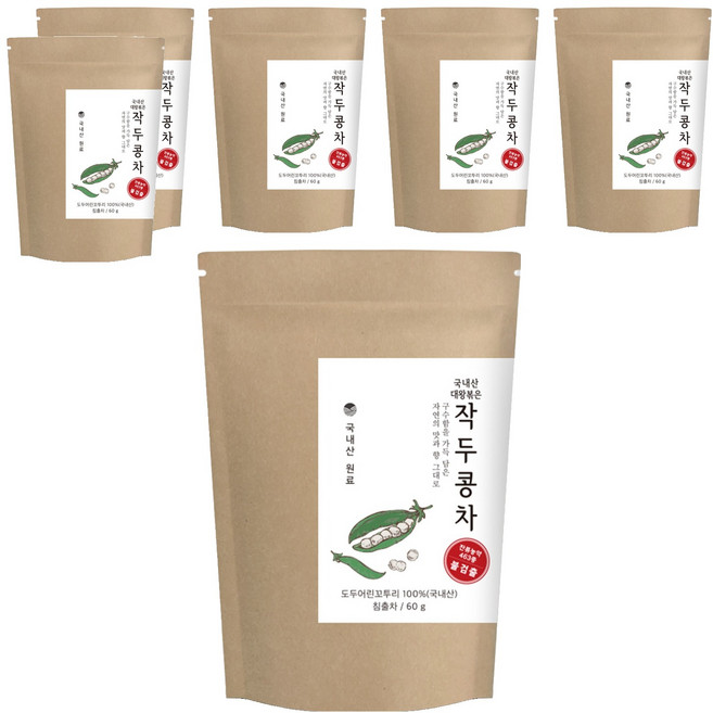 자연지애 대왕 작두콩차, 60g, 1개입, 6개