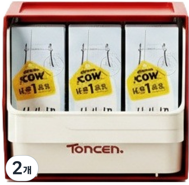 스윗콩 다용도 슬라이딩 수납함, 레드, 2개