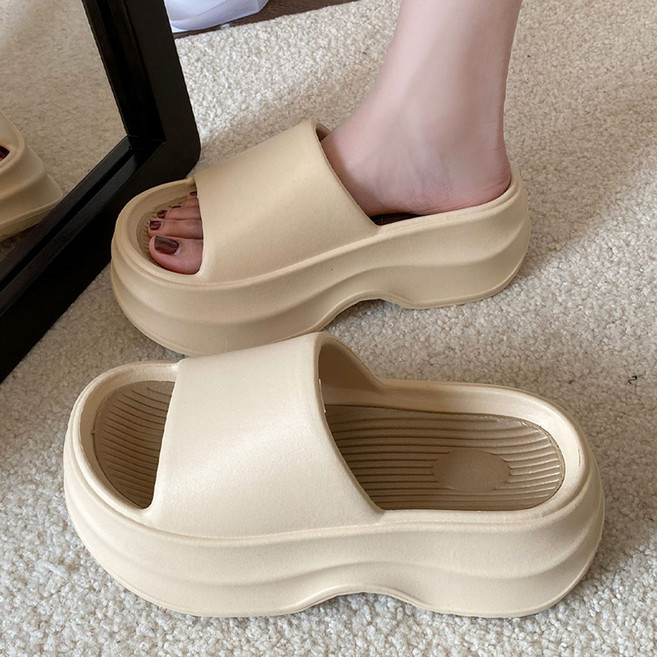 엘쏘 여성용 통굽 EVA 푹신푹신 슬리퍼 7cm