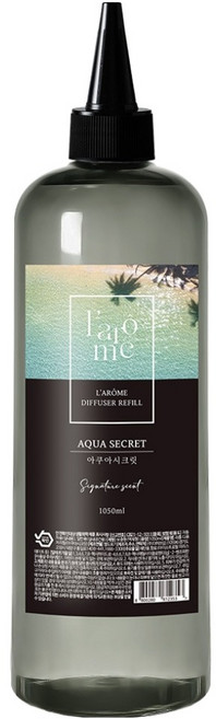 Larome 디퓨저 리필, 아쿠아시크릿, 1.05L, 1개
