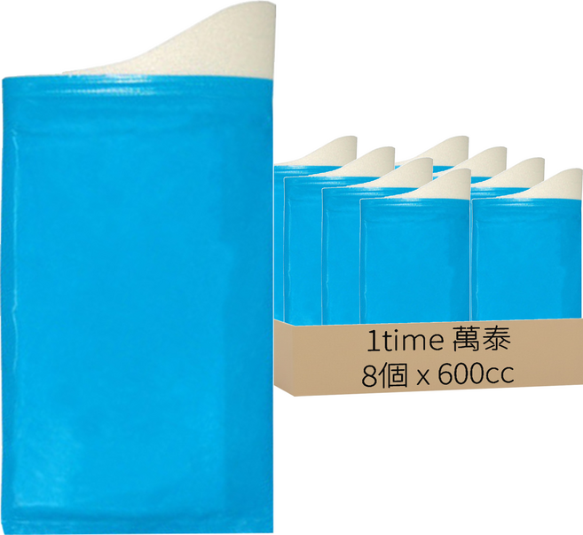 1time 萬泰 戶外休閒用品方便攜帶型尿袋/集尿袋/移動廁所4件組 J22 25.5 x 13cm 8個, 2組