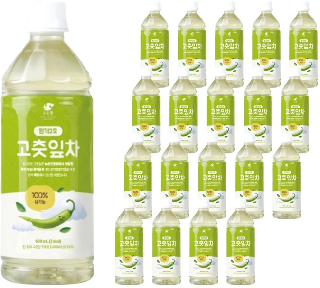 순수람 원기2호 고춧잎차, 20개, 500ml - 쿠팡