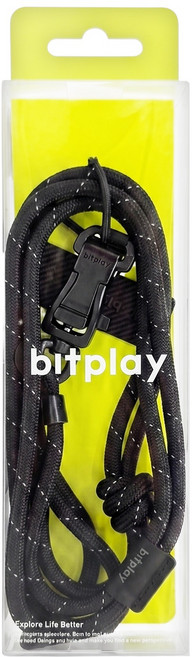 bitplay 撞色掛繩 6mm (含掛繩通用墊片), 1個, 暗夜黑