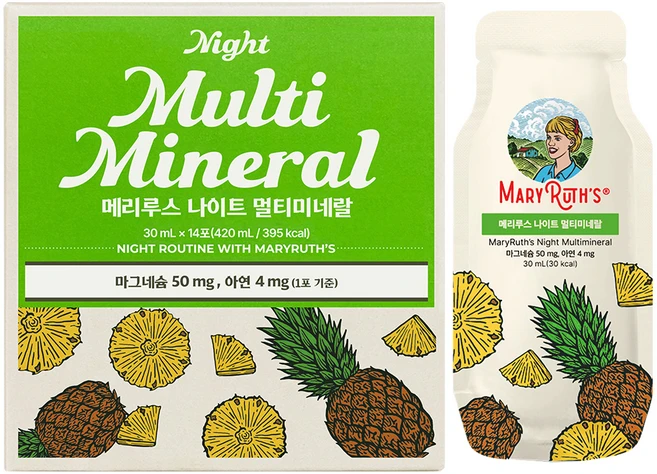 메리루스 나이트 멀티미네랄 14p, 420ml, 1개 - 쿠팡