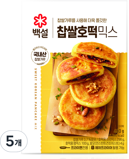 백설 찹쌀 호떡믹스, 400g, 5개