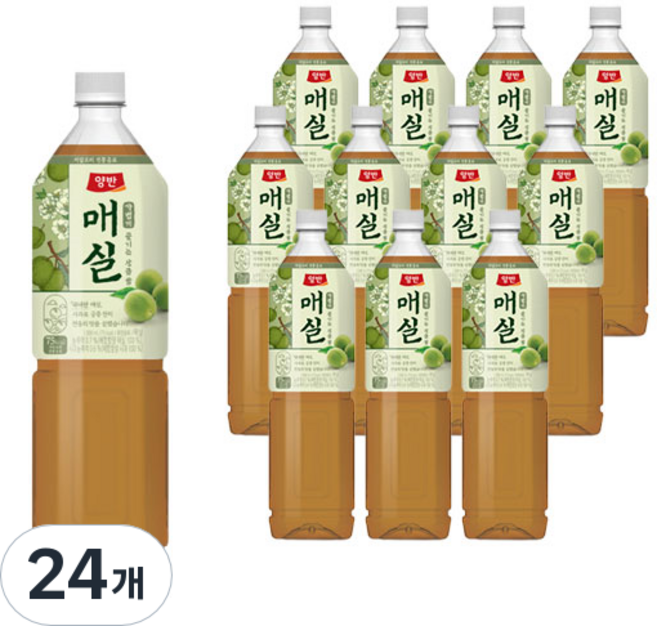 양반 매실 주스, 1.5L, 24개