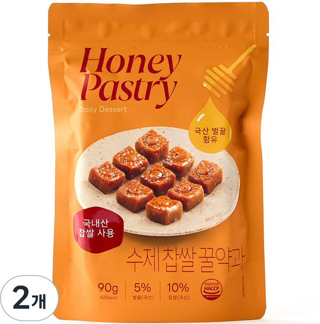 Modern House 手工蜂蜜糯米藥果, 90g, 2包
