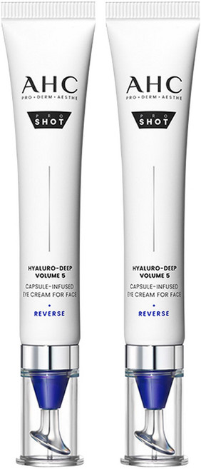 AHC Pro Shot Hyaluro-Deep Volume 5膠囊導入全臉眼霜, 2條, 30ml