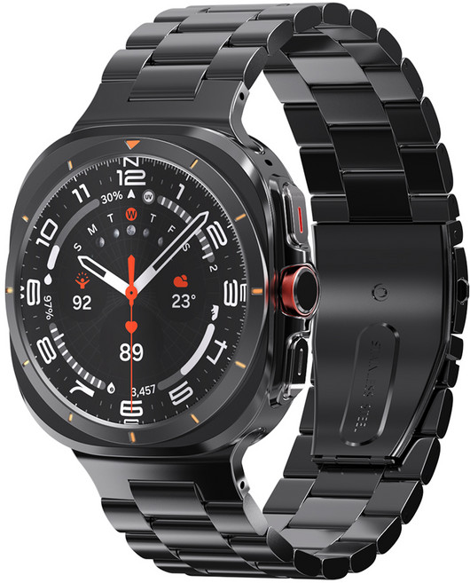 칸탐 갤럭시워치 클래식 메탈 스트랩, 블랙, 1개