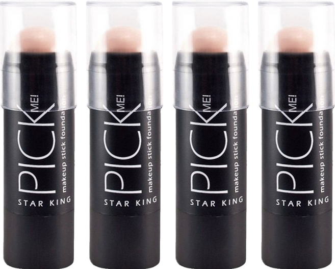 STAR KING 星之冠 輕薄裸光美顏粉底棒 8g, 02, 4支