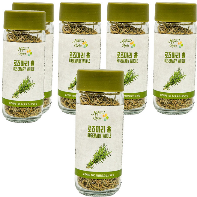 내츄럴스파이스 로즈마리 홀, 20g, 6개