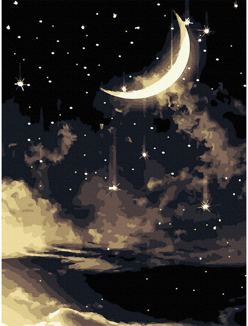 아트조이 DIY 명화그리기 30 x 40 cm, 밤하늘, 1개