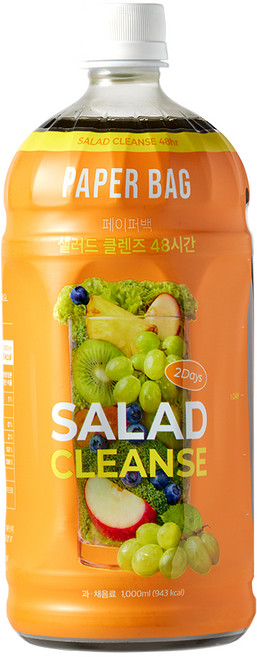 페이퍼백 샐러드 클렌즈 48시간, 1개, 1L