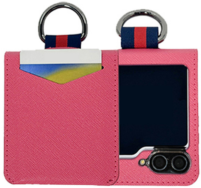 스메르 루미노스 가죽 링고리 힌지보호 카드수납 휴대폰 케이스