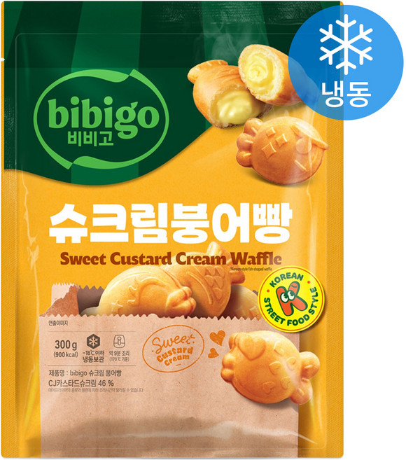 비비고 슈크림 붕어빵 (냉동), 300g, 1개