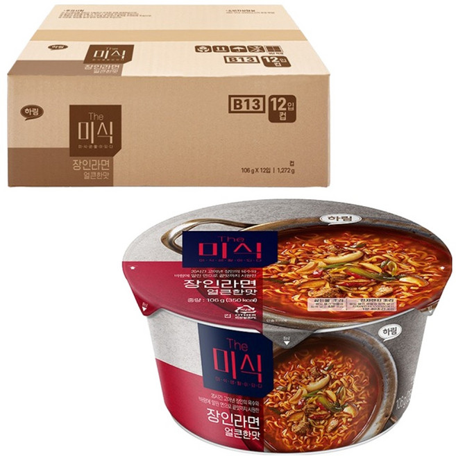 The Mishik 匠人 辣味碗麵 106g, 12入