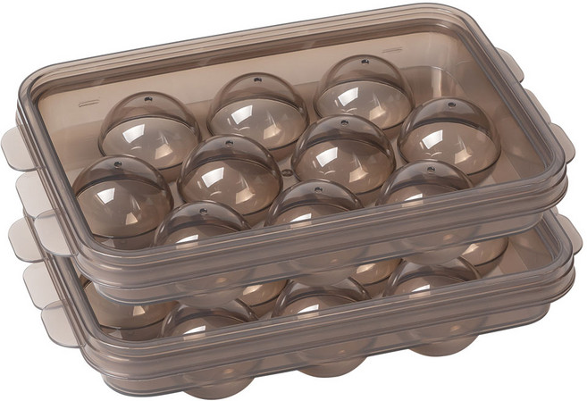 나누담 원형 얼음틀 10구, 블랙, 2개